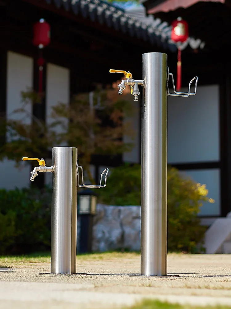 

Outdoor courtyard vertical faucet antifreeze outdoor stainless steel water pipe column