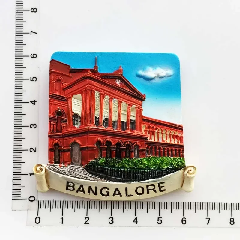 India Fridge Magnet Tourism Souvenir Rajasthan Bangalore 3D Resin Painted Crafts Magnets for Refrigerators Sticker Home Decor