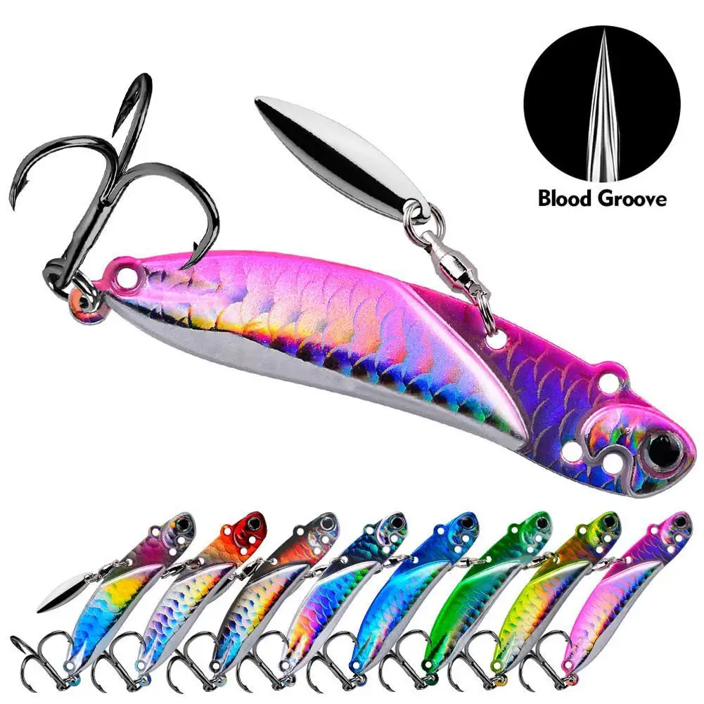 

1 Pc Metal VIB Lure Fast Sinking Jigging Bait Attract Bass Trout Pike Walleye Artificial Fake Lure Fishing Supplies