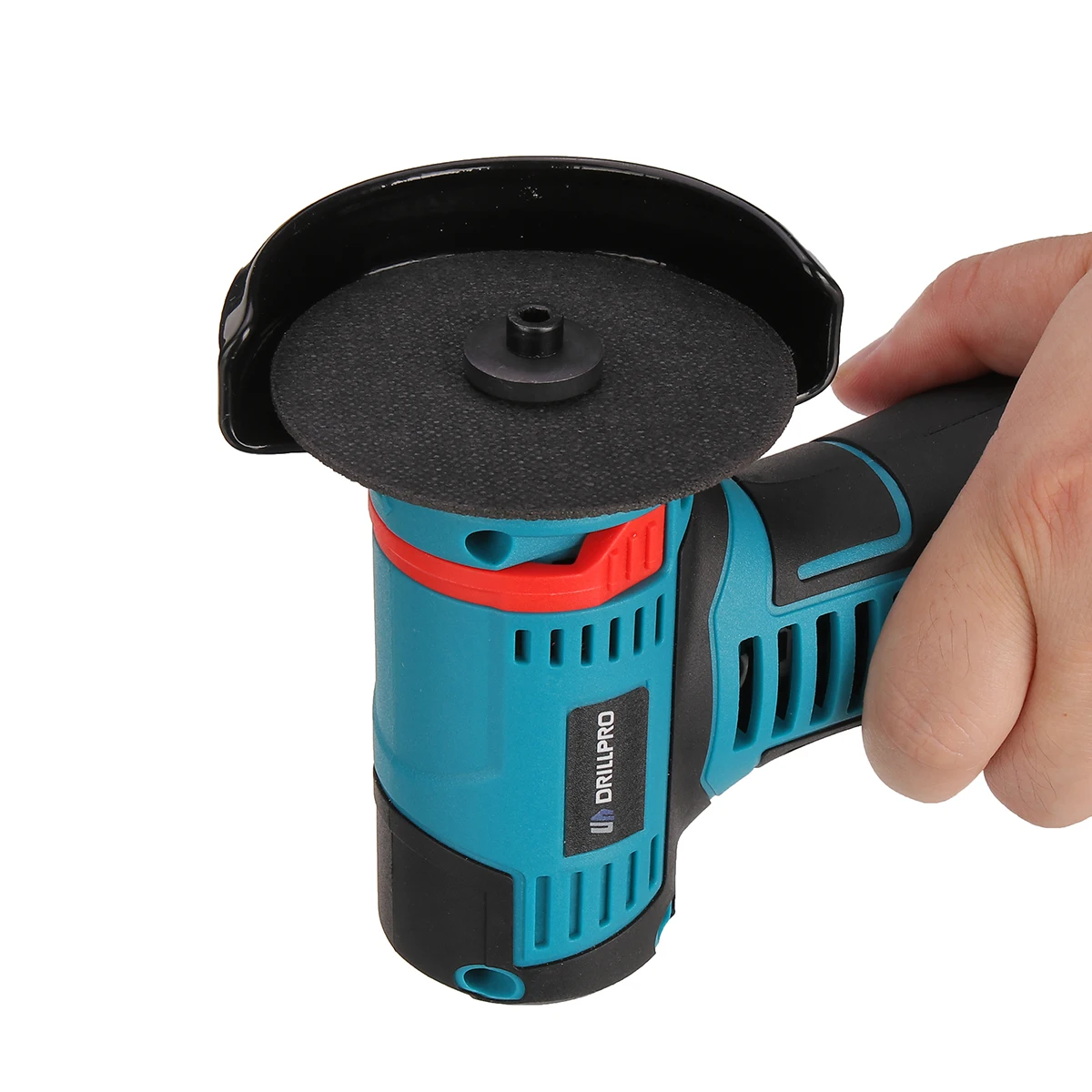 Drillpro 16.8v moedor de ângulo sem escova 19500rpm elétrica polimento máquina moagem corte sem fio 1500mah bateria ferramentas elétricas