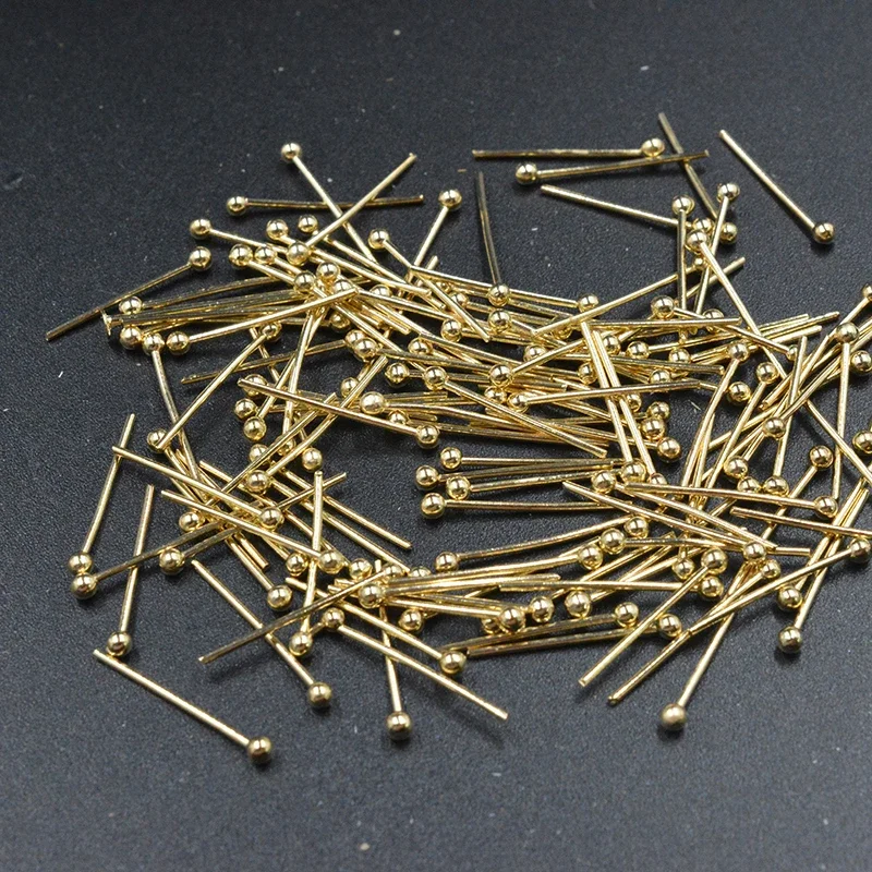 

FLTMRH 28mm 450pcs/bag Copper Ball Head Pins Needles For Jewelry Making Necklace Bracelet DIY Jewelry Findings