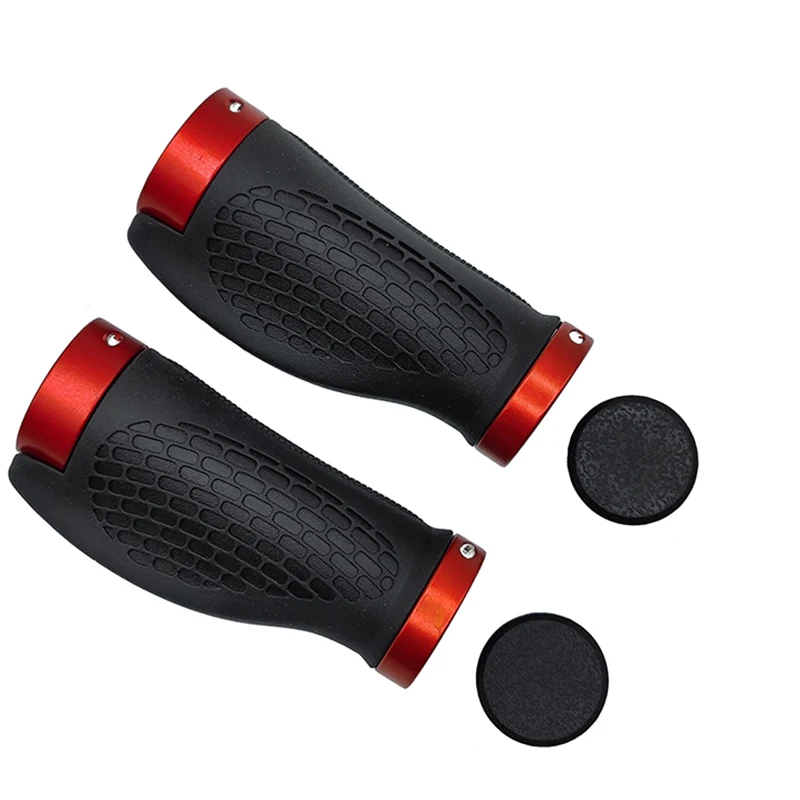 PE Gummi MTB Fahrrad Griffe Lenker Abdeckung Gummi Weiche Anti-Skid Fahrrad Grip Legierung Lock Bar BMX Griff Manschetten radfahren Zubehör