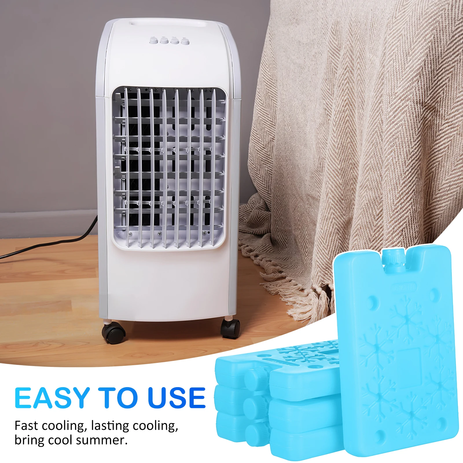 

4Pcs Ice Packs For Lunch Boxes Freezer Packs Cooler Ice Packs Reusable Ice Blocks Freezer For Fresh Food Storage Refrigeration