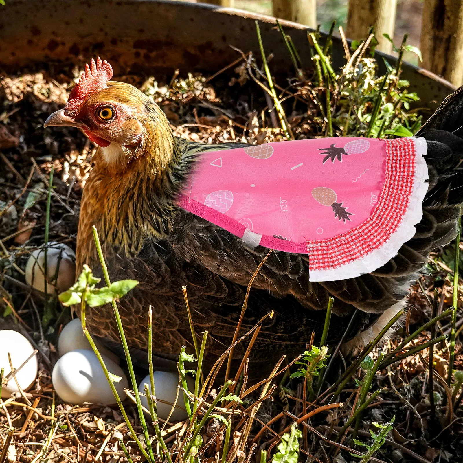 

Hen Apron Saddle for Hens Polyester Adjustable Chickens Saddles Poultry Clothes Pet Vest Hen Saddle