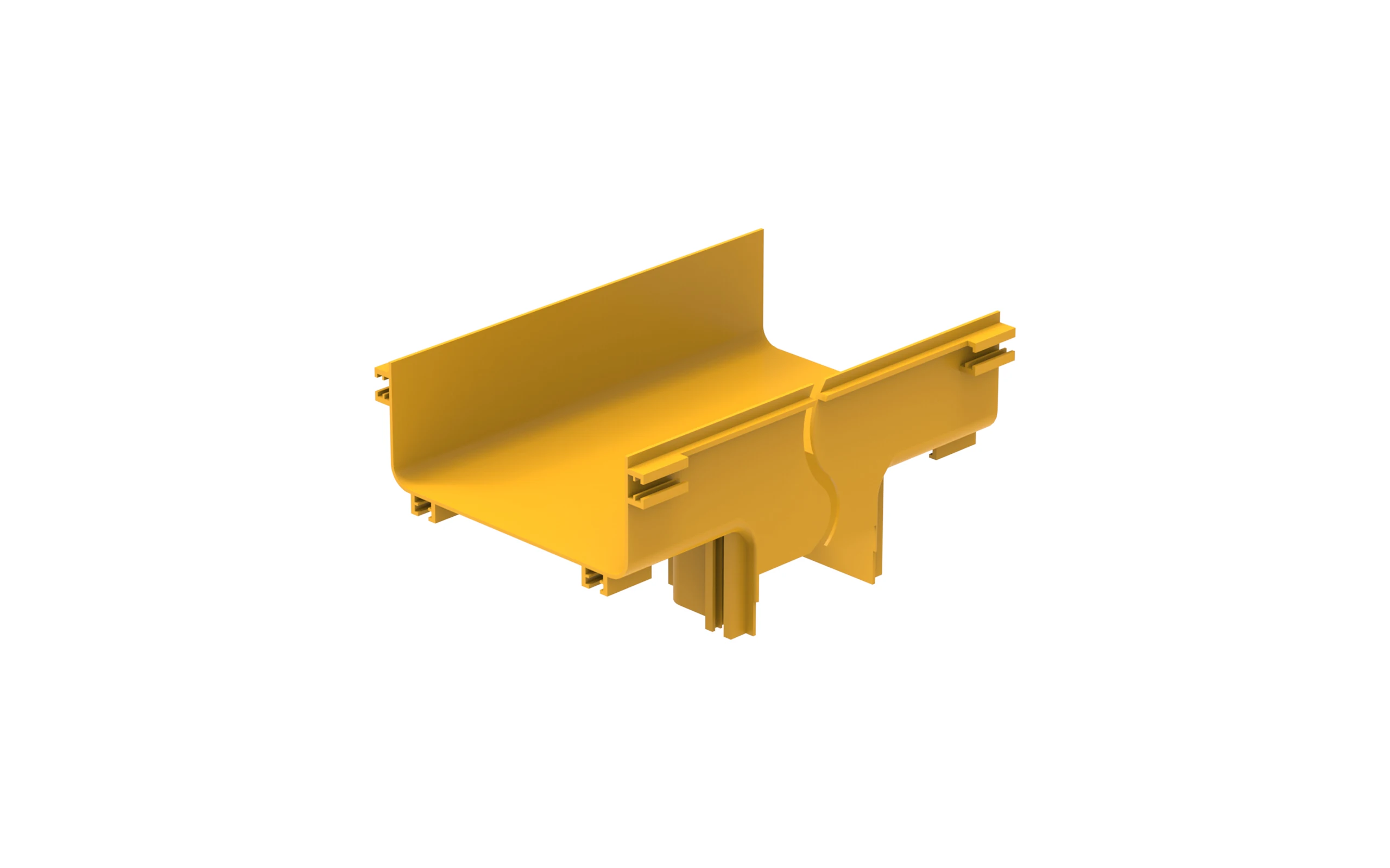 Hot Selling Customizable Yellow PVC Fiber Optic Guide Raceway Cable Tray High Demand Product