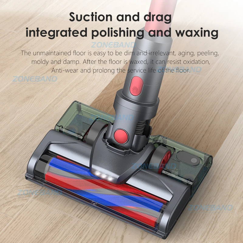 Cordless Upright Vacuum Cleaner Wet Dry 13500Pa Suction Powerfu Electric Mop Smart Home Appliance Dust Collector Floor Aspirator