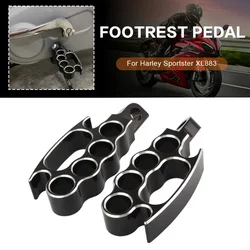 Motorcycle Foot Pegs Flying Knuckle Footrest Pedals 45 Degree For Harley Sportster Dyna Softail Touring Road Glide FLTRX FLHT