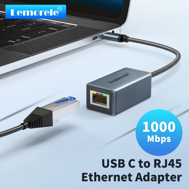 

Lemorele TC48 USB Ethernet-адаптер USB 3.0 Сетевая карта для Macbook USB C к RJ45 Ethernet-адаптеру для ПК Ноутбук Сетевая карта