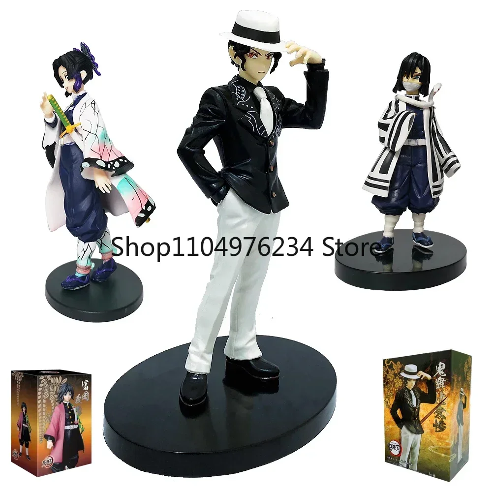 Anime Figure Demon Slayer Figures Kimetsu No Yaiba Doll Tanjiro Nezuko Zenitsu Figurine Inosuke Warrior Action Figure Model Toys