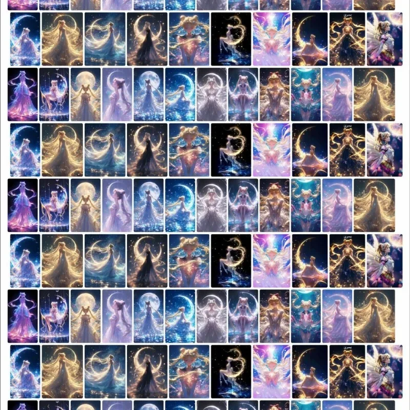 

Cartoon Anime Sailor Moon Acrylic Patch Square 4cm/8cm Handmade DIY Keychain Storage Box Accessories Live Streaming Materials