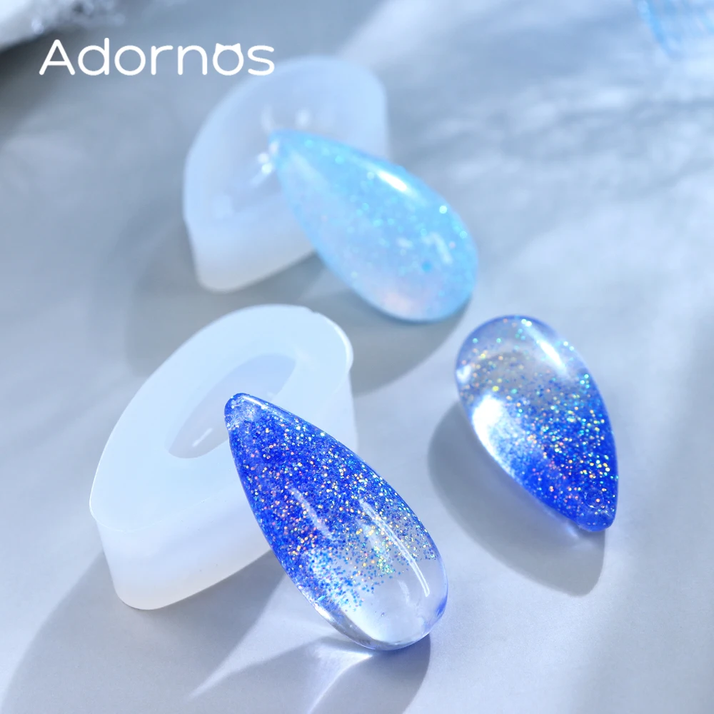 2 шт., форма для капель воды, форма для эпоксидной смолы, формы в форме капли воды для наполнения эпоксидной смолы, серьги «сделай сам», кулон, ювелирные изделия, формы из смолы