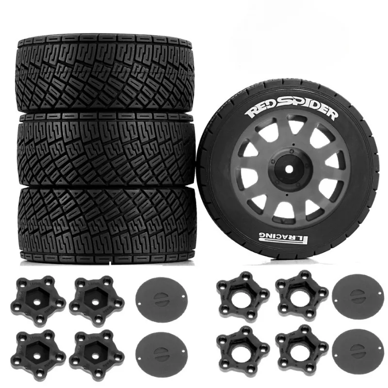 

4pcs 100mm 1/7 1/8 RC Rally Off-Road Buggy Tires Wheel 17mm Hex for ARRMA Trxs Redcat Team Losi Kyosho HPI WR8 HSP RC Car