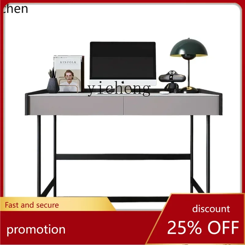 

ZMLminimalist computer desk bedroom small apartment home desk modern minimalist writing desk light luxury