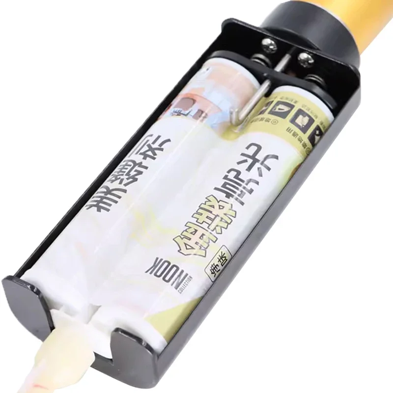 pneumatic double cylinder AB mixing glue gun sealing glue gun door and window corner glue seam sealing machine view 3
