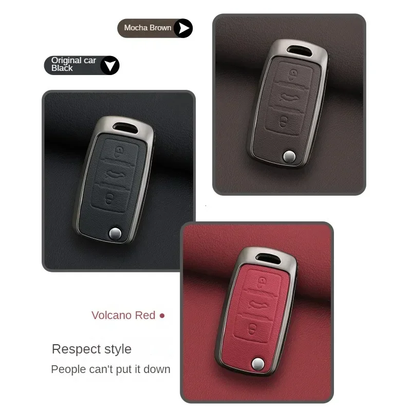 

Fashion Alloy Car Key Case Cover for VW Volkswagen Polo Tiguan Passat B5 B6 B7 Golf 4 5 6 MK6 Jetta Lavida Skoda Octavia Seat