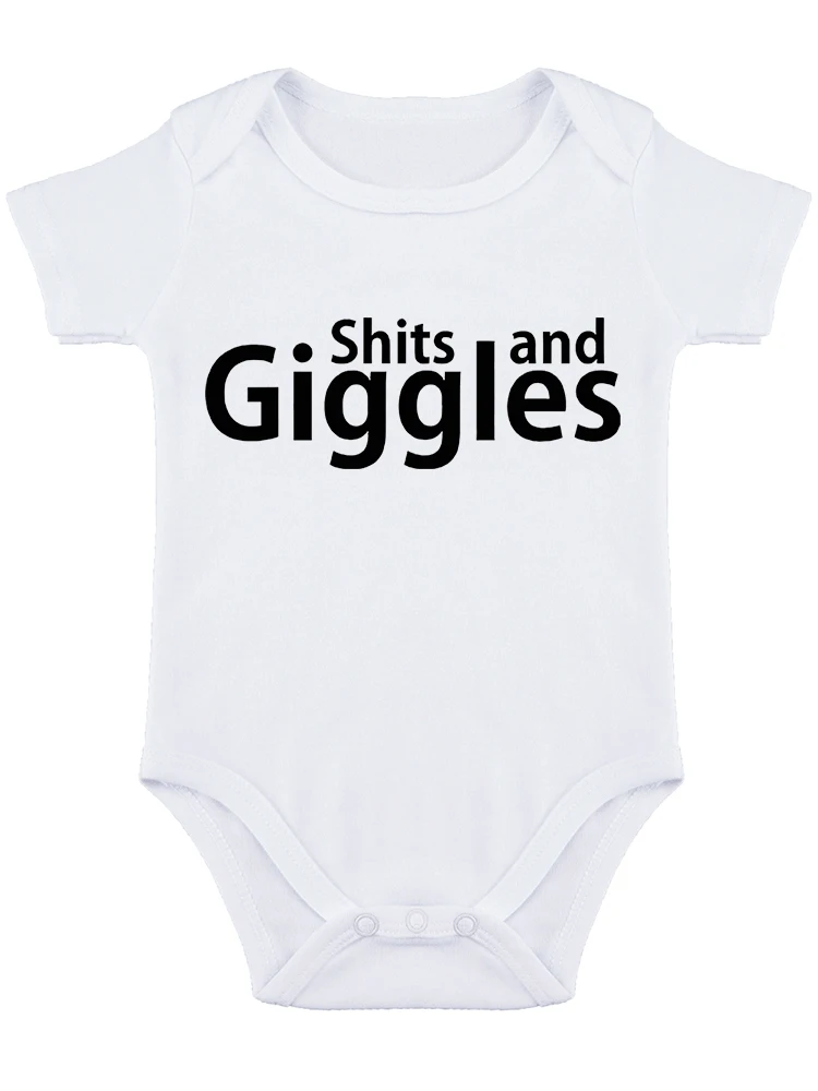 Giggles Parody Sayings Funny Baby onesie Baby Essentials Cute Infant Creeper, One-Piece Baby Bodysuit