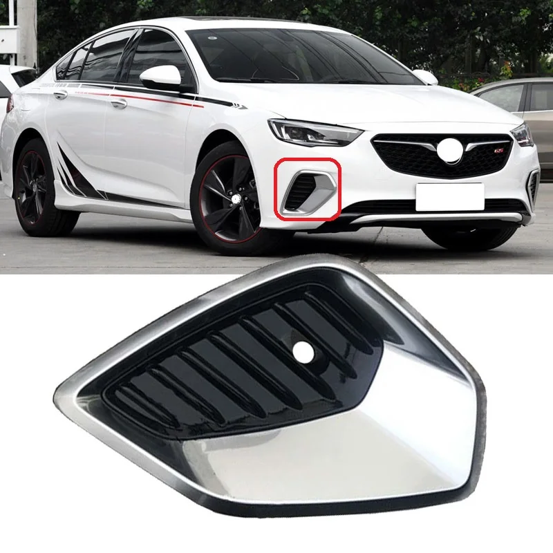 

Roavia For Buick Regal GS 2017-2019 With Radar Holes Fog Light Grills Fog Trailer Cover Car Front Bumper Light In Racing Grills