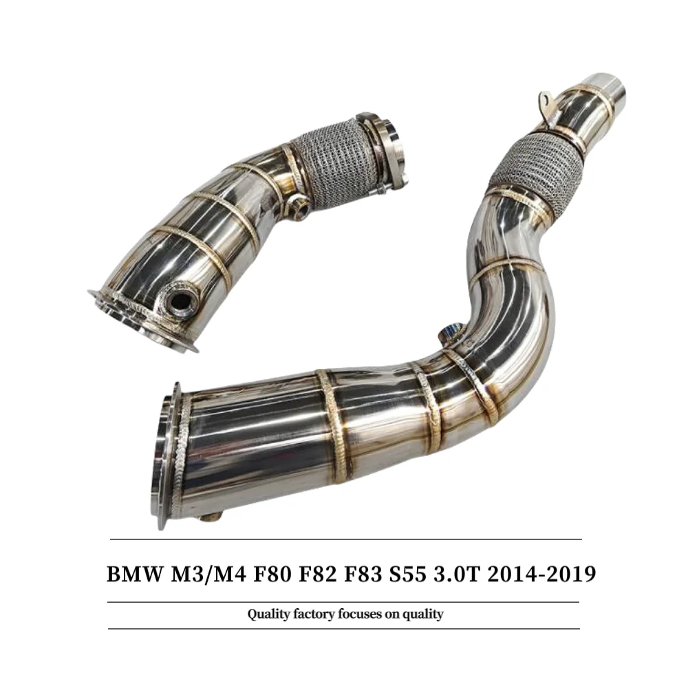 

BMW M3/M4 F80 F82 F83 S55 3.0T 2014-2019 Длинная водосточная труба Средняя труба Высокопроизводительная автомобильная выхлопная система