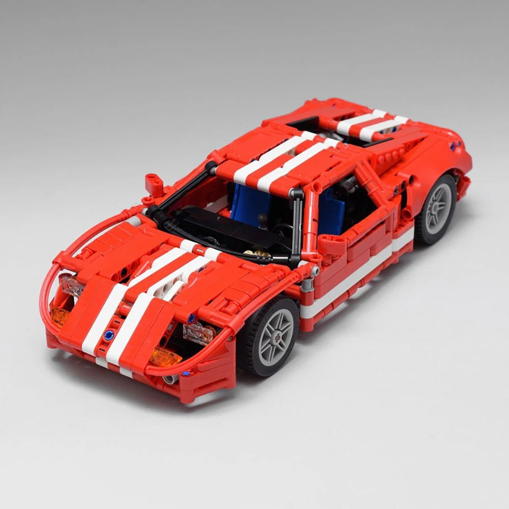 

MOC 2005 Ford GT 1:16 Supercar Racing Model Speed Champion Racing Children's Toy Gift Technology Building Blocks