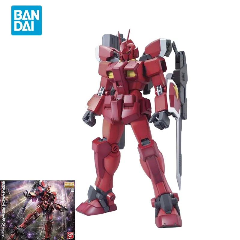 

Bandai Original GUNDAM Anime Model MG 1/100 GUNDAM AMAZING RED WARRIOR PF-78-3A Action Figure Assembly Model Toys Gift For Kids