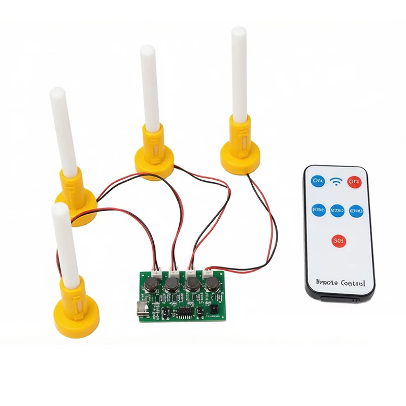4‑Spray Ultrasonic Humidifier Module Type‑C 4‑Channel Atomizer Board Infrared Remote Control For DIY Humidifier