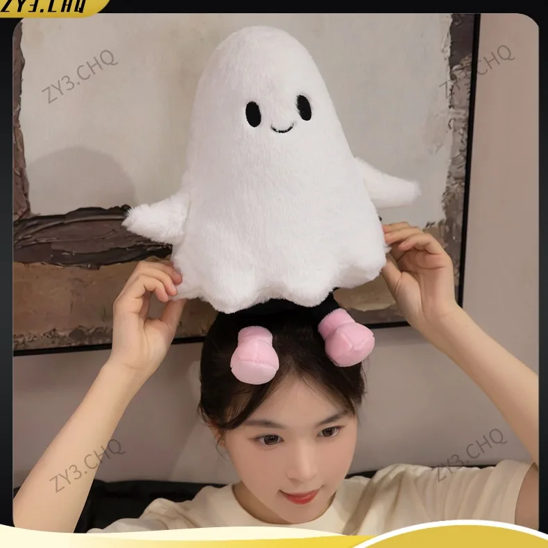 

Новая забавная подушка для куклы-призрака в стиле интернет-знаменитостей на Хэллоуин, украшение для куклы «Маленький дьявол», детская успокаивающая игрушка-компаньон в подарок