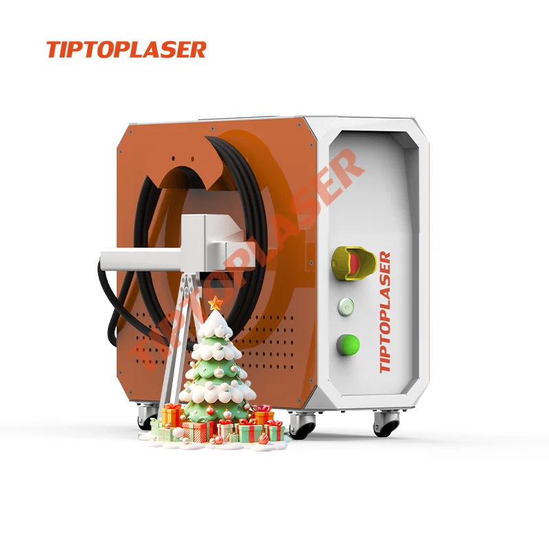 The Newest 100w 200w 300w Portable Pulse Mini 3 in 1 Marking Cutting Cleaning Machine  Cleaner Paint Removal Machine