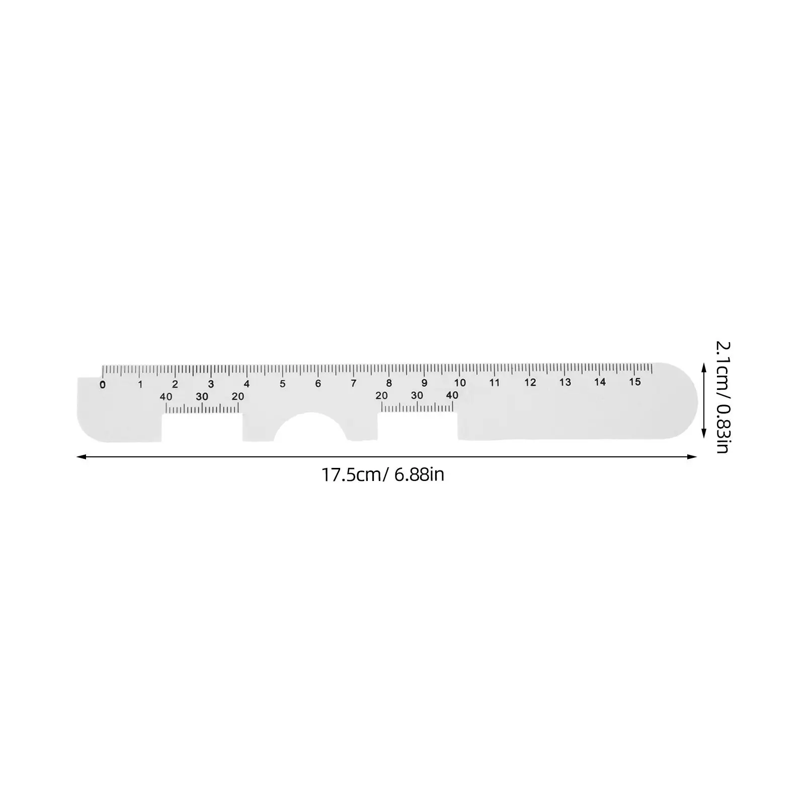 12Pcs Pupil Distance Ruler Accurate Optical Pupillary Distance Gauge for Optometry Eye Testing Apparatus Pd Measurement Tool