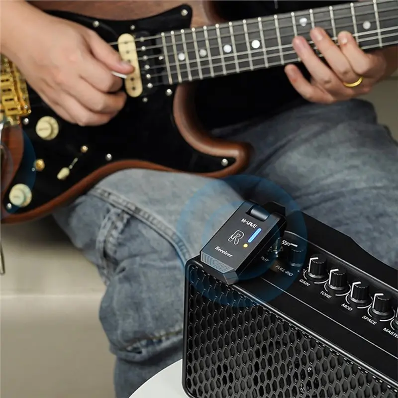 AD12 M-VAVE SWS13 5.8GHz Wireless Guitar System Transmitter Receiver Electric Guitar Bass Audio Transceiver