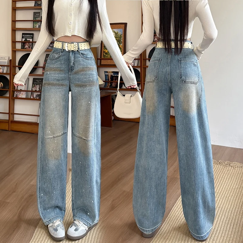 Women's Shiny Stretch Curved Pants, Y2K Hot Girl Segmented Spliced Floor-Length Trousers, Real Shot, Bulk Supply