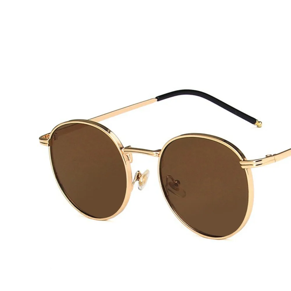 

Fashion UV Protection Round Frame Sunglasses Trend Metal Ins Sunglasses Punk Korean Style Vintage Eyewear Unisex