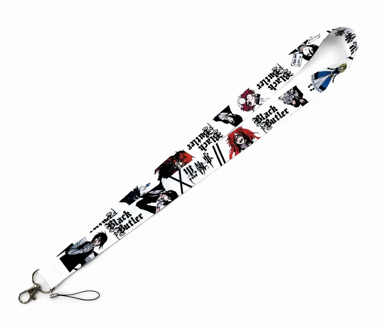 Japan Anime  Black Butler  Lanyard Keychain For Keys Badge ID Mobile Phone Key Rings  Neck Straps Accessories