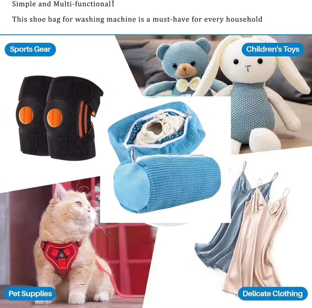 1/2/3 قطعة أكياس تنظيف الأحذية القابلة لإعادة الاستخدام للغسالة والمجفف غسالة الأحذية أكياس الغسيل مجموعة تنظيف البقع للأحذية الرياضية أحذية التنس #6