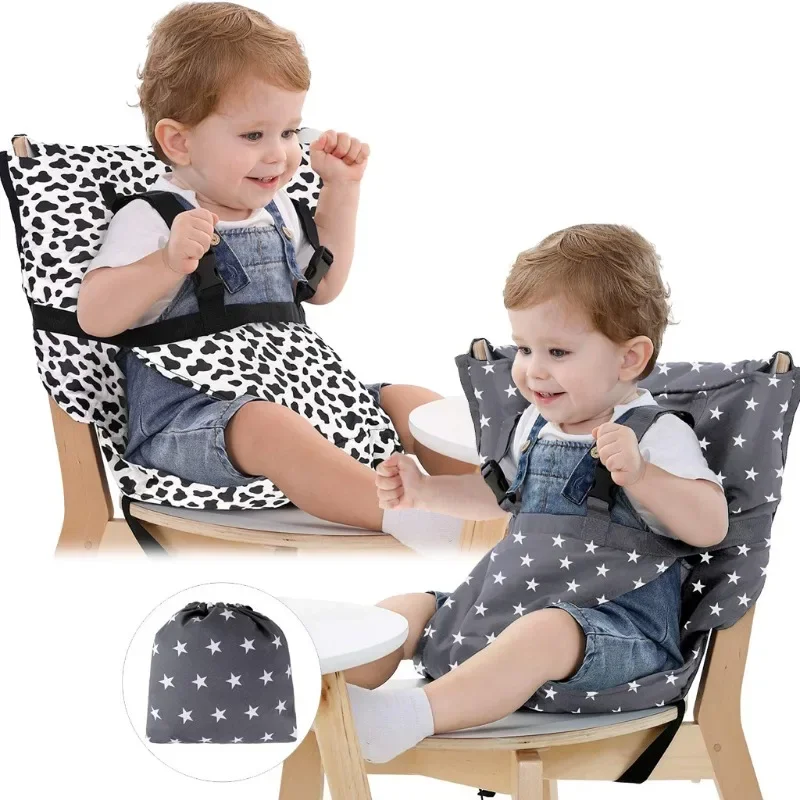 New Portable Baby Dining Seat Bag Baby Safety Seat Strap Color Baby Dining Chair Helper Neutral