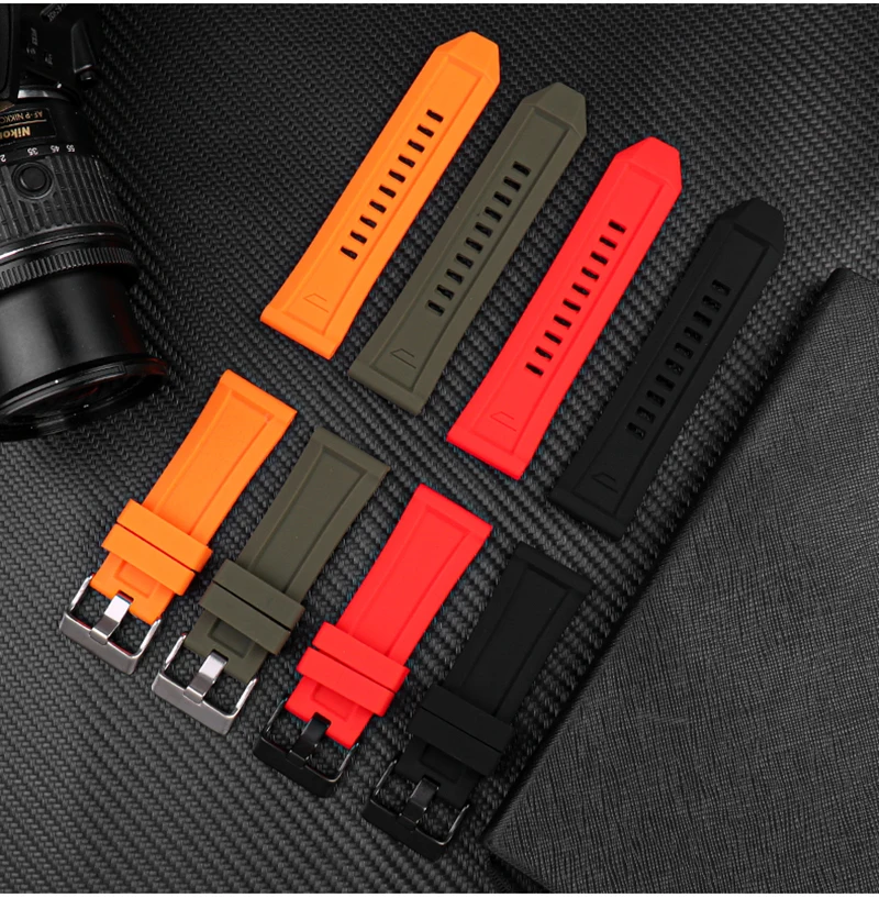 男性用シリコンウォッチバンド,ラバーストラップ,ベルト,防水,ディーゼル,dz4318,4323, 4476, 4496, 7348, 24, 26mm,アクセサリー