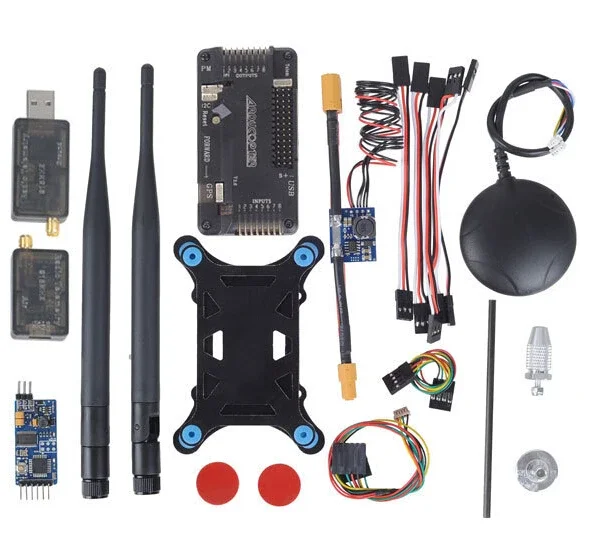 

ArduPilot systerm APM2.6 Flight Controller APM 2.6+ GPS w/ Compass+ PM+ 433Mhz 3DR Telemetry +OSD side pin version