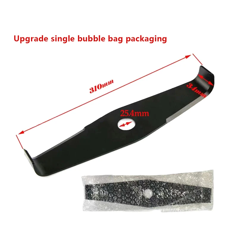 High Strength Mower Blade with Two Teeth in Diamond Manganese Steel