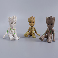 Guardians of The Galaxy Sitting Baby Groot Action Figurine Desk Collectible Anime Model Toys Figures Gift Cartoon 6cm