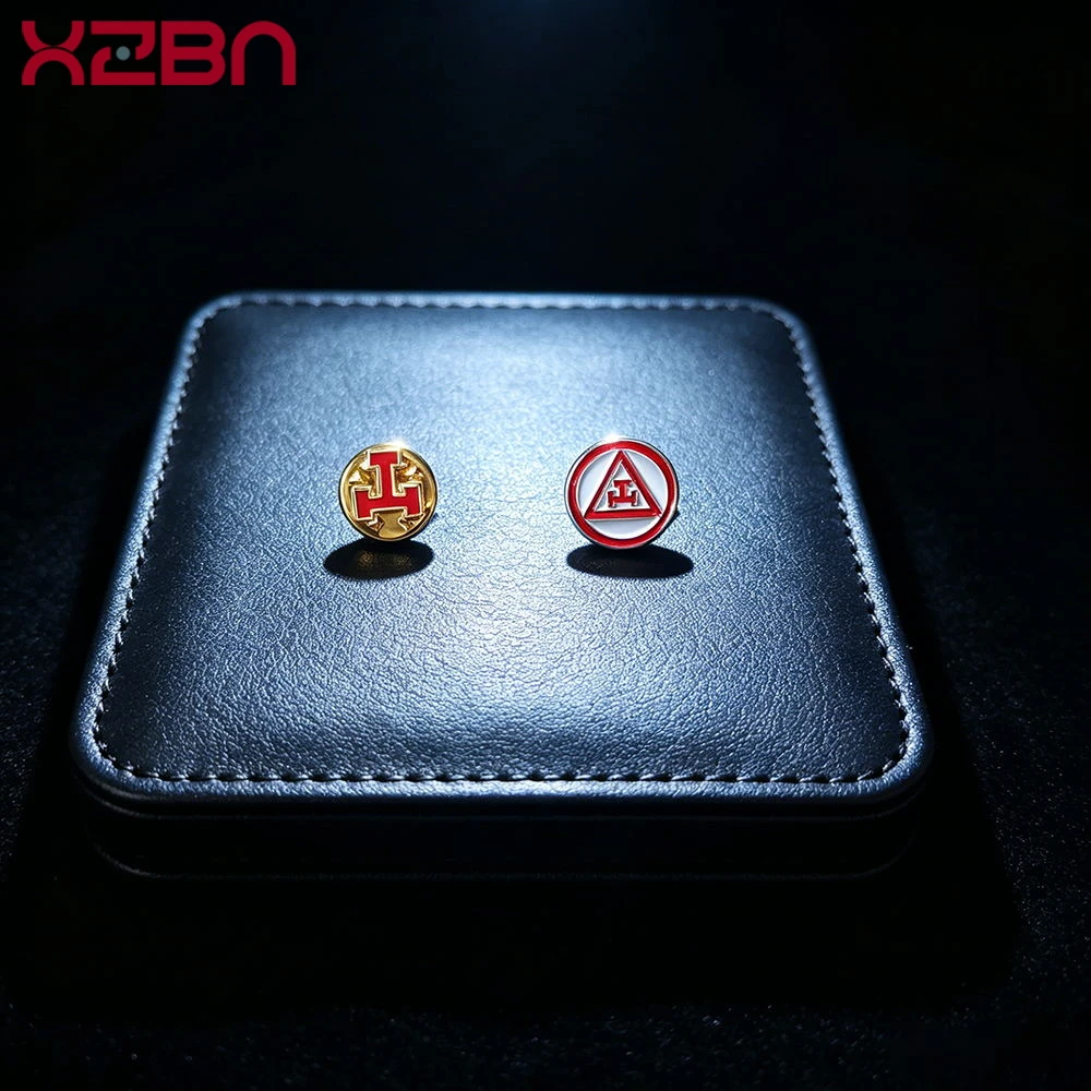 Masonic Lapel Pins Freemason Badge Mason Freemason Royal Arch Masonry Triangle Material Exquisite Souvenirs Gifts