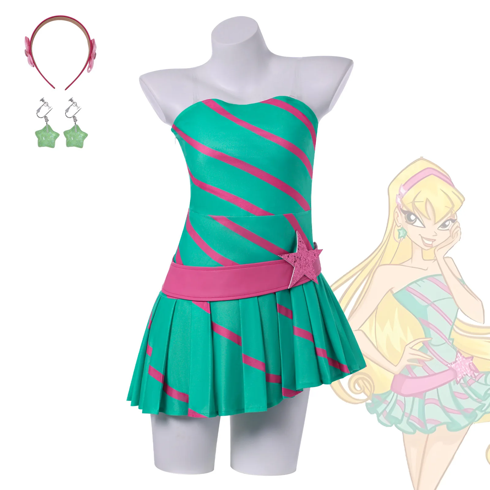 

Cross-border Halloween New Magic Pretty Girl Cos Costume Stina Cosplay Anime Cosplay Costume