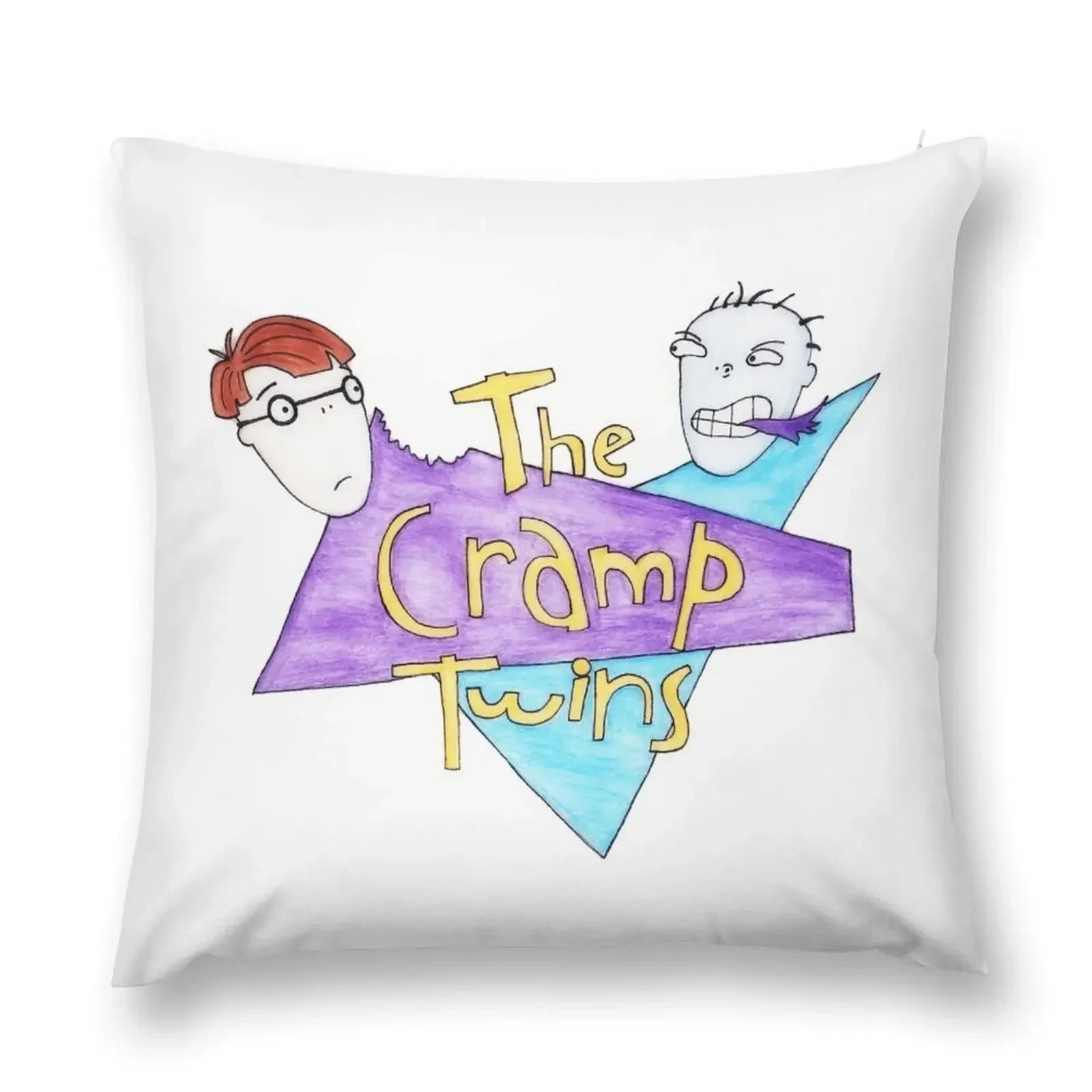 The Cramp Twins Throw Pillow Sofa Cover Pillow Case pillows decor home pillow