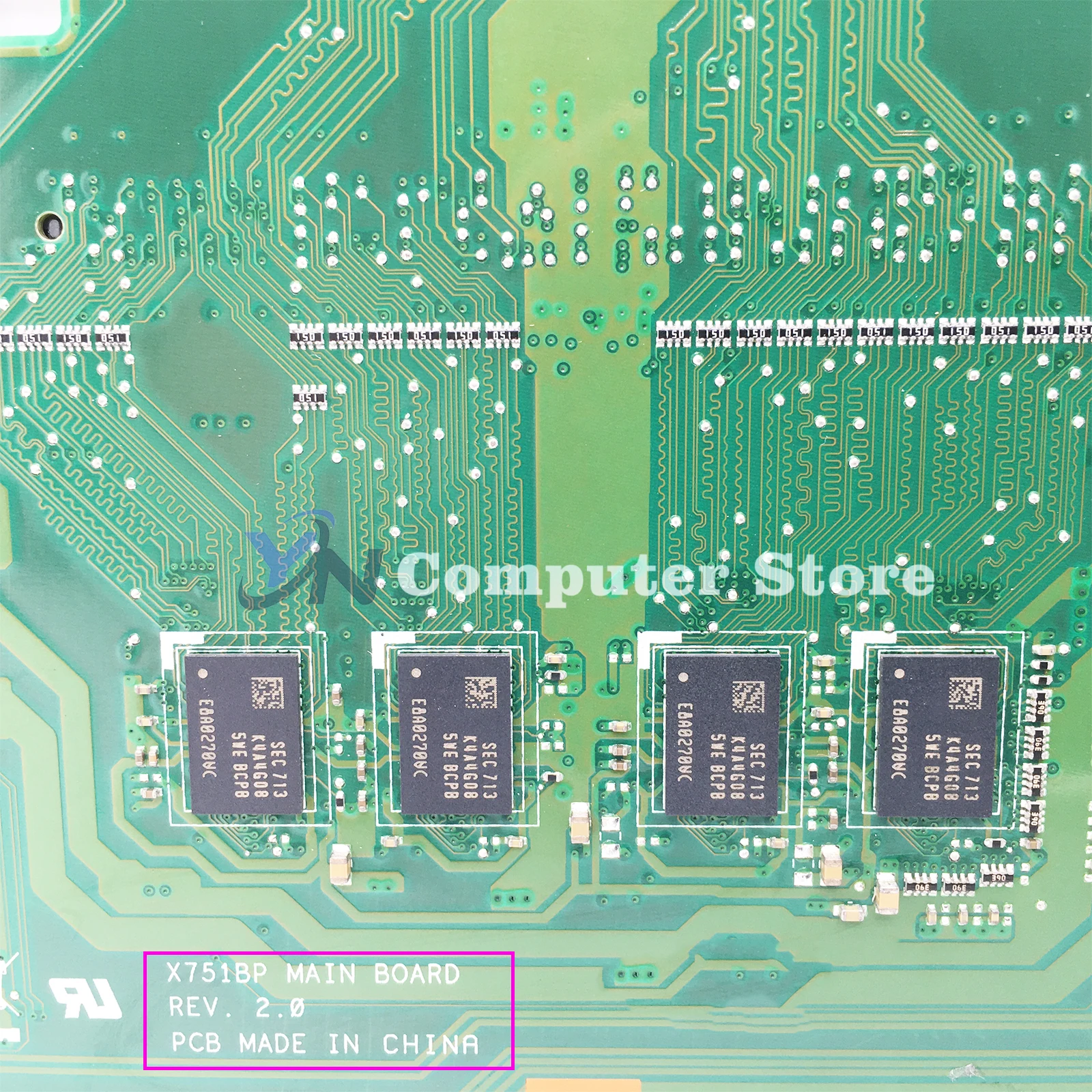 Imagem -06 - Placa-mãe Portátil para Asus Vivobook X751b Placa-mãe com A6-9220 A9-9440 Cpu 4gb 8gb Ram 100 Testado