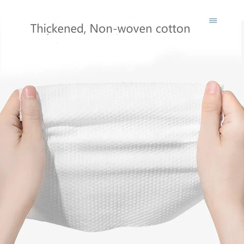 1 Bag Disposable Face Towel Tissues Cotton Wash Towel Extractable Unisex Cleansing Towel Soft Washable Towels 20X20CM 50 Sheets