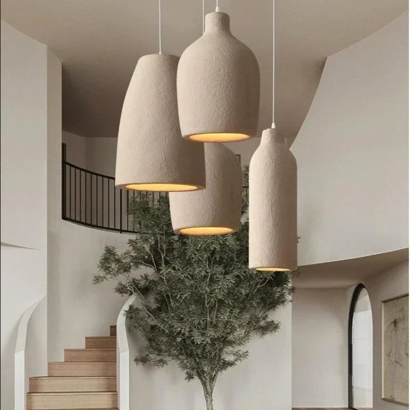 مطعم LED الثريا ضوء بار مصمم غرفة نوم أباجورة ديكور المنزل الاسمنت غرفة المعيشة الإقامة المنزلية معلقة الخفيفة