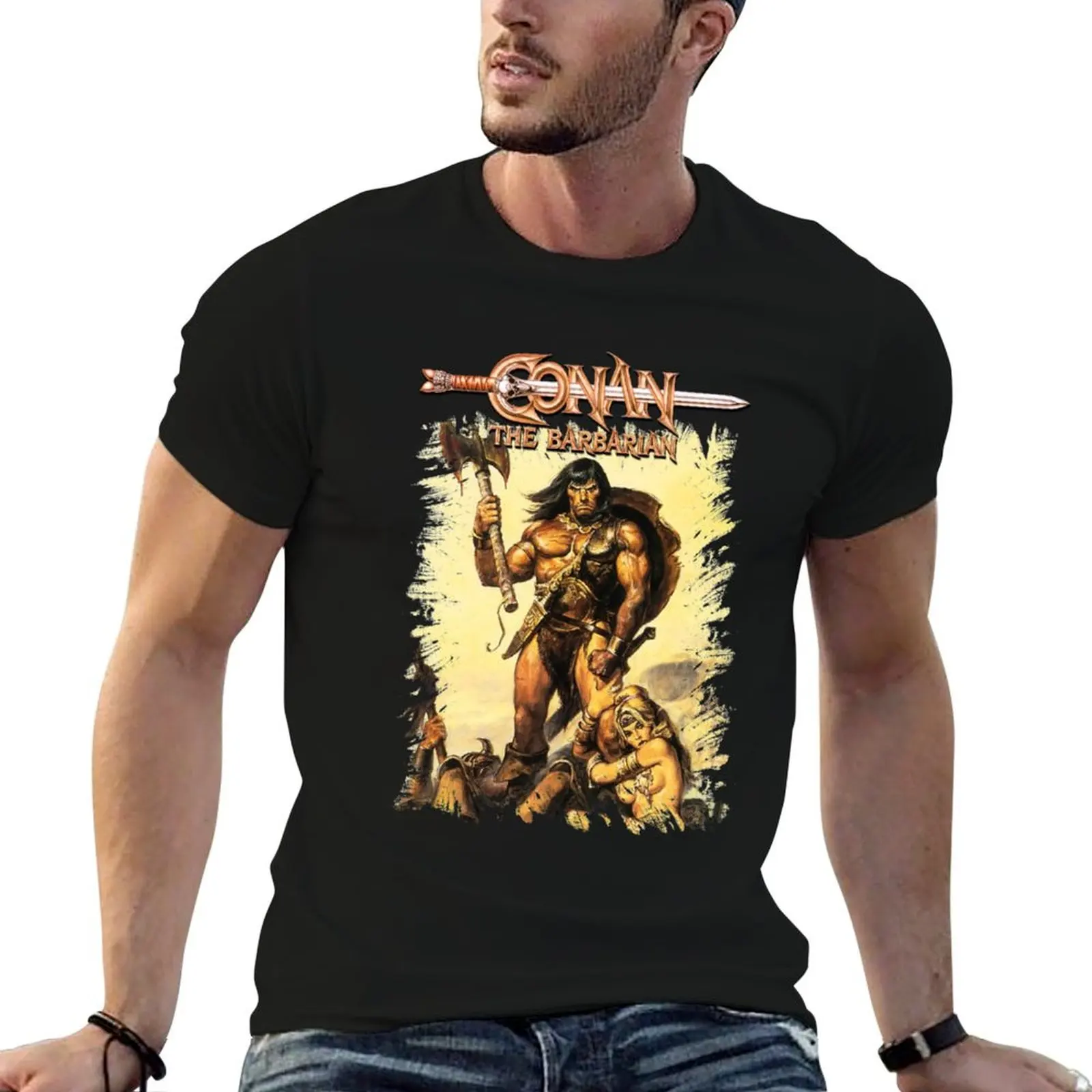 Conan the Barbarian Active T-Shirt Casual Streetwear Short Sleeve Tee
