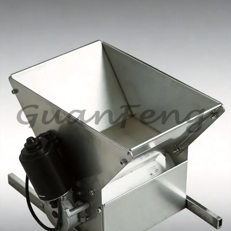 24V 216W Electric Fruit Wine Crusher, Stainless Steel Double Wheel Crusher, Wine Grape Fruit Crusher