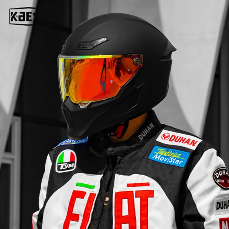 

Vintage Full Face Helmet Retro Motorcycle Gear Matte Finish, Windproof Design Old School Design, Lightweight, Anti-Fog Shield