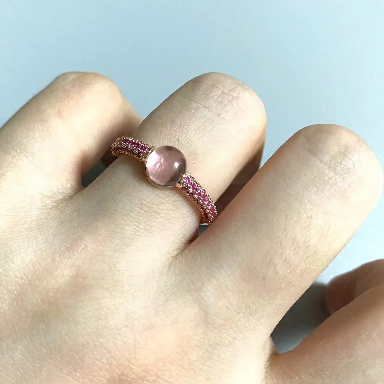 6mm Round Ring 33 Colors Candy Style Ring Inlay Purple Zircon Crystal Ring For Women Candy Ring Birthday Gift