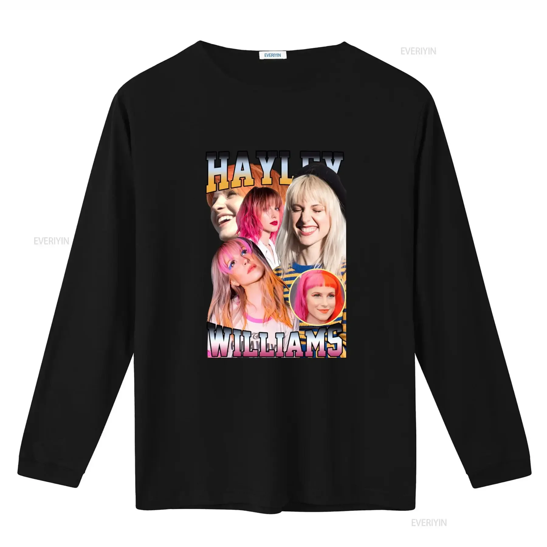 2023 Vintage Paramore Rock Band Hayley Williams Homage T Shirt for Women vintage Washed streetwear Soft Versatile fashion
