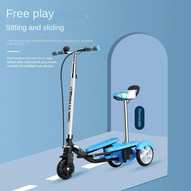 TULX Double Winged Peddle Scooter 100kg Load Capacity Storage And Carrying Easy To Sit And Slide Suitable For Multiple Age Group